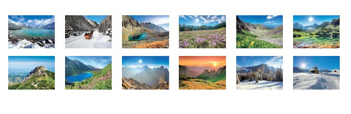 Kalendarz rodzinny TATRY I PODHALE LUCRUM WL04